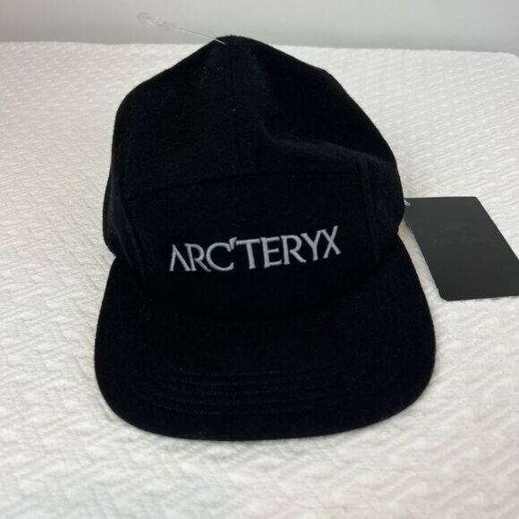 Arc'teryx Other - NEW Arc'teryx Wool Calidum 5 Panel Cap Hat Black Heather Logo One Size Unisex